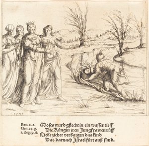 العثور على موسى 1548. بواسطة أوغسطين هيرشفوغل