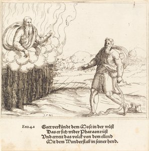 موسى والثعبان 1548. بواسطة أوغسطين هيرشفوغل