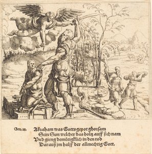 ذبيحة إسحاق 1547. بواسطة أوغسطين هيرشفوغل