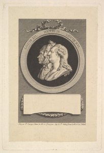 صورة لويس السادس عشر وهنري الرابع ولويس الثاني عشر 1791. بواسطة أوغسطين دي سانت أوبين