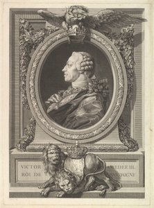 صورة لفيكتور أماديوس الثالث ، ملك سردينيا ، 1777. بواسطة أوغسطين دي سانت أوبين