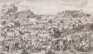 معركة تونغوزلوك 1773. بواسطة أوغسطين دي سانت أوبين