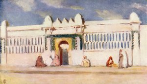 المدرسة، الجزائر العاصمة (طباعة حجرية ملونة)