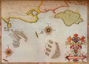 "بورتلاند بيل إلى بورتسموث: مطاردة الأسطول الإنجليزي للأرمادا الإسبانية" ، 1588 بواسطة أوغسطين ريثر