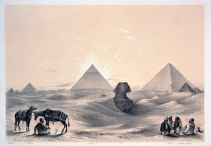 أهرامات الجيزة ، 1843