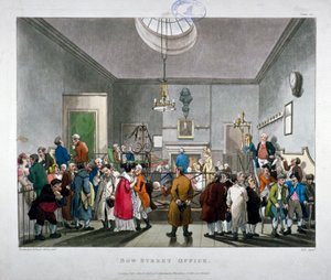 محكمة شرطة Bow Street ، وستمنستر ، لندن ، 1808 بواسطة أوغسطس تشارلز بوجين ، توماس رولاندسون