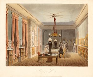 مكتبة أكرمان للأعمال الفنية ، حانة. 1815. بواسطة أوغسطس تشارلز بوجين