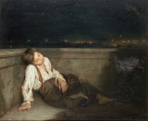 عطلة على جسر لندن (زيت على قماش)