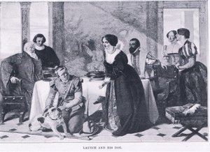 لونس وكلبه ، من مجلة الفن 1893 ، كاسيل وشركاه بواسطة أوغسطس ليوبولد البيض
