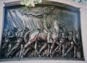 The Robert Gould Shaw (1837-63) Memorial to the African-American 54th Massachusetts Regiment
