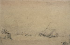 جعل لوغر لفم مرفأ (رسم) بواسطة أوغستس وول Callcott