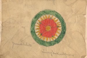 تصميم لإكليل من خشب البلوط والجوز، ربما يتعلق بتصميمات كرسي المتحدث بواسطة Augustus Welby Northmore Pugin