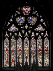 النافذة الشرقية مع شجرة جيسي ، 1844 (زجاج ملون) بواسطة Augustus Welby Northmore Pugin