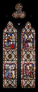 نافذة كنيسة سيدة ذات مناظر من حياة العذراء ، 1851 (زجاج ملون) بواسطة Augustus Welby Northmore Pugin