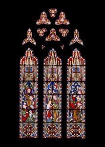 حياة القديس يوحنا المعمدان ، 1852 (زجاج ملون) بواسطة Augustus Welby Northmore Pugin