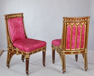 Pair of Chairs, made by Morel and Seddon