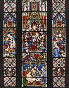 ثيمات القيامة ، التفاصيل ، 1850 (زجاج ملون) بواسطة Augustus Welby Northmore Pugin