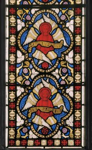 سيرافيم ، كنيسة القربان المقدس ، c.1845 (زجاج ملون) بواسطة Augustus Welby Northmore Pugin