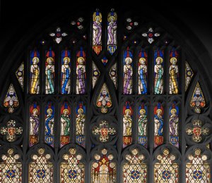 سانت ألبان ، التفاصيل ، c.1841 (زجاج ملون) بواسطة Augustus Welby Northmore Pugin