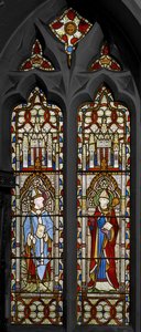 سانت بونيفيس وسانت سويثين ، 1852 (زجاج ملون) بواسطة Augustus Welby Northmore Pugin