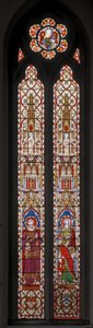 القديس فرنسيس الأسيزي والقديس توماس الرسول ، 1852 (زجاج محشور) بواسطة Augustus Welby Northmore Pugin
