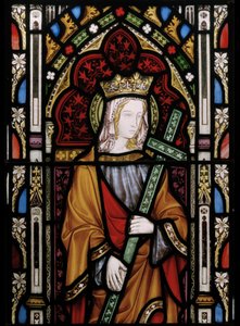 سانت هيلين ، التفاصيل (زجاج ملون) بواسطة Augustus Welby Northmore Pugin