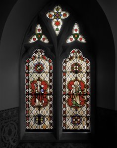 القديس بطرس والقديس بولس ، 1848 (زجاج ملون) بواسطة Augustus Welby Northmore Pugin