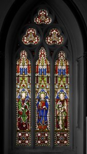 سانت توماس ، سانت جيمس العظيم ، وسانت جيمس ذا ليس ، 1849 (زجاج ملون) بواسطة Augustus Welby Northmore Pugin