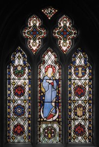 مريم العذراء ، ج 1845 (زجاج ملون) بواسطة Augustus Welby Northmore Pugin