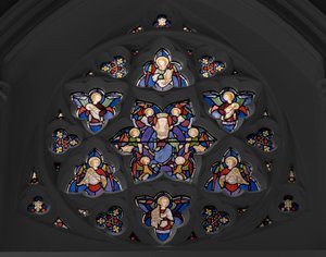 نافذة الزخرفة ، 1850 (زجاج ملون) بواسطة Augustus Welby Northmore Pugin