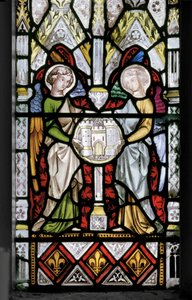 العذراء والمسيح بمشاهد من حياتها ، التفاصيل ، 1851 (زجاج ملون) بواسطة Augustus Welby Northmore Pugin