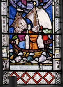 العذراء والمسيح بمشاهد من حياتها ، التفاصيل ، 1851 (زجاج ملون) بواسطة Augustus Welby Northmore Pugin