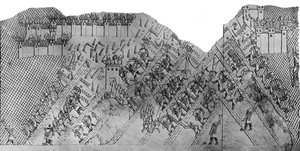 الهجوم على مدينة لخيش ، 700-692 قبل الميلاد ، c1900-1920. بواسطة أوستن هنري لايارد