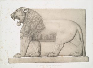 أسد ضخم من المدخل العظيم في نمرود ، 1853