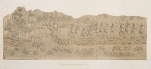 حصار ونهب مدينة (Kouyunjik) ، من آثار نينوى ، حانة. 1849 بواسطة أوستن هنري لايارد