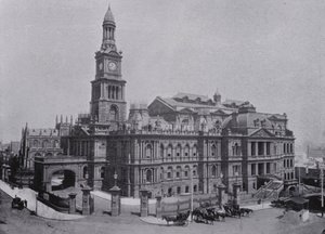 سيدني ، نيو ساوث ويلز: Town Hall (b / w photo) بواسطة مصور استرالي