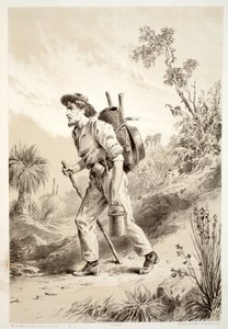 حفار على الصعلوك ، من تاريخ أستراليا بواسطة ديفيد بلير ، مكجرادي ، طومسون ونيفين ، 1879 بواسطة المدرسة الاسترالية