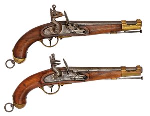 دعامة من مسدسات الخدمة Flintlock النمساوية مقاس 16.9 مم بواسطة المدرسة النمساوية