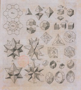 الأشكال الهندسية ، من Harmonices Mundi بقلم يوهانس كيبلر (1571-1630) المنشورة في لينز ، 1619 بواسطة المدرسة النمساوية