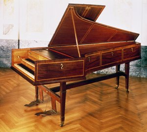 Harpsichord ينتمي إلى فرانز جوزيف هايدن (1732-1809) بواسطة المدرسة النمساوية
