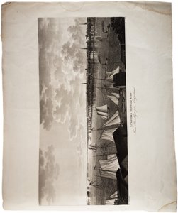 ميناء نيويورك ، من بروكلين إلى لونغ آيلاند ، من أطلس الولايات المتحدة ، 1824 (أكواتينت)