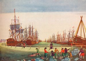 صيد الحيتان في كينغستون في هال ، c1780 بواسطة BF Liezel