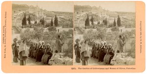 حديقة الجثمانية وجبل الزيتون ، فلسطين ، 1898.