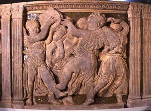 لوحة ما بعد الترميم رقم III من المنبر الخارجي لكاتدرائية براتو بواسطة B. di Donatello و Michelozzo