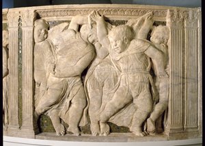 لوحة ما بعد الترميم رقم السابع من المنبر الخارجي لكاتدرائية براتو بواسطة B. di Donatello و Michelozzo