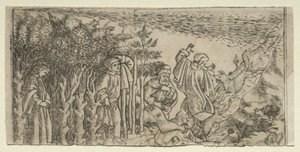 Dante Lost in the Wood: الهروب ومقابلة فيرجيل ، كانتو الأول بواسطة Baccio Baldini
