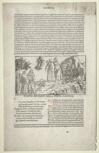 دانتي وفيرجيل مع رؤية بياتريس ، ج. 1481-1485.