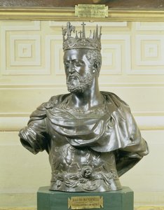 صورة تمثال نصفي لكوزيمو الأول دي ميديشي (1519-74) ج 1557 (برونزية) بواسطة باكيو باندينيلي