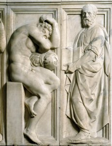 النبي وإغنودو نقش رخامي منخفض من Baccio Bandinelli (1493-1560) بواسطة باكيو باندينيلي