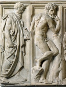 النبي وإغنودو نقش رخامي منخفض من Baccio Bandinelli (1493-1560) بواسطة باكيو باندينيلي